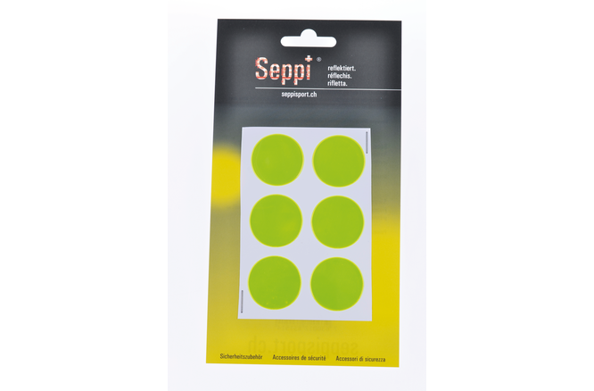 Seppi reflektierende Kreis 3cm selbstklebend gelb