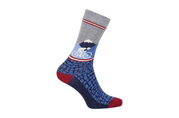 Le Patron Gottardo Socks blue 35-38