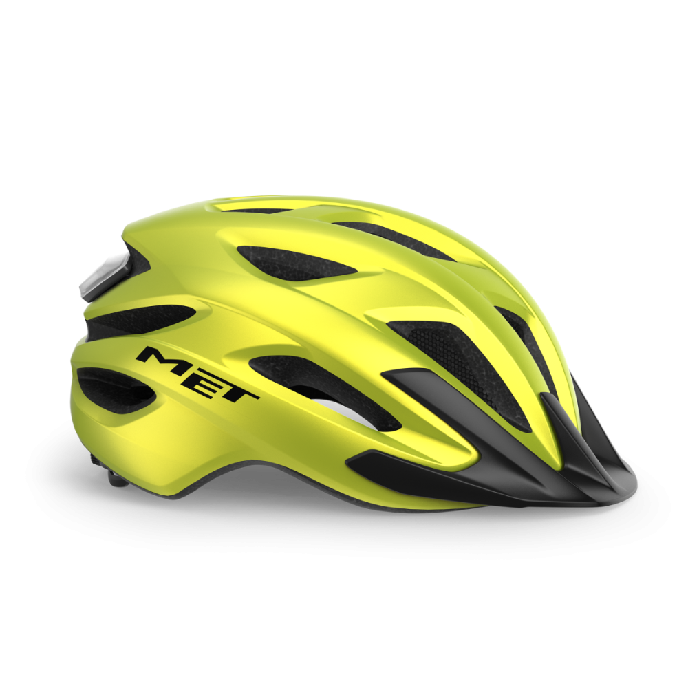 MET Urban Helm, CROSSOVER MIPS, LIME YELLOW METALLIC, one size