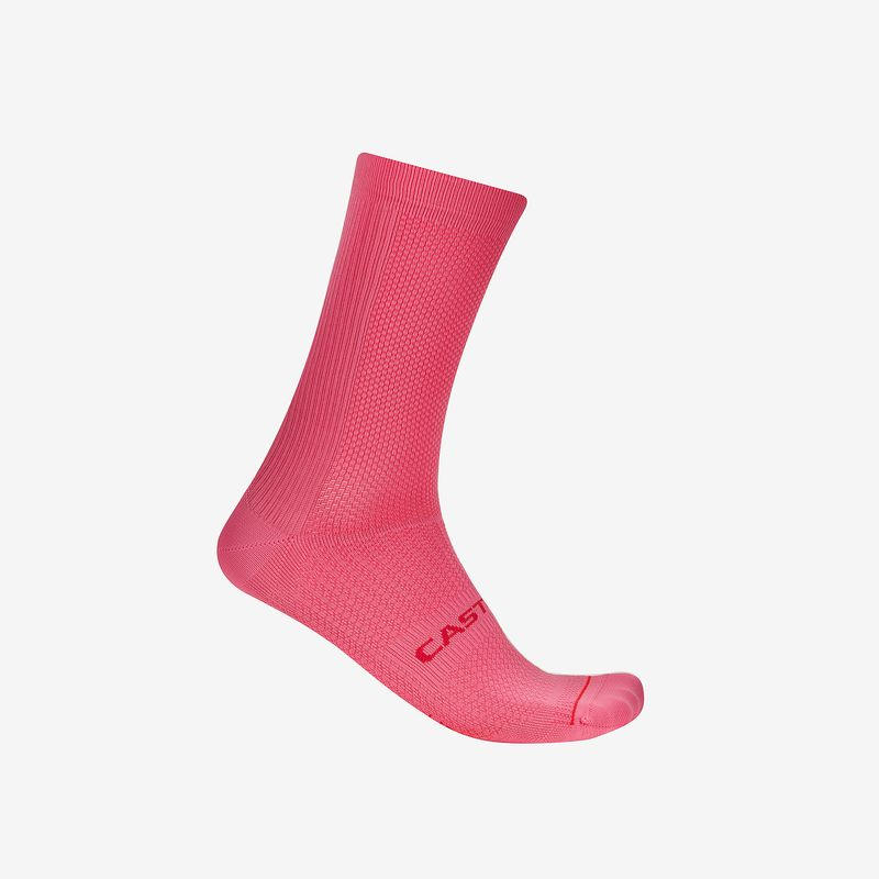 Castelli Espresso 18 Sock, Rosa Giro, S-M
