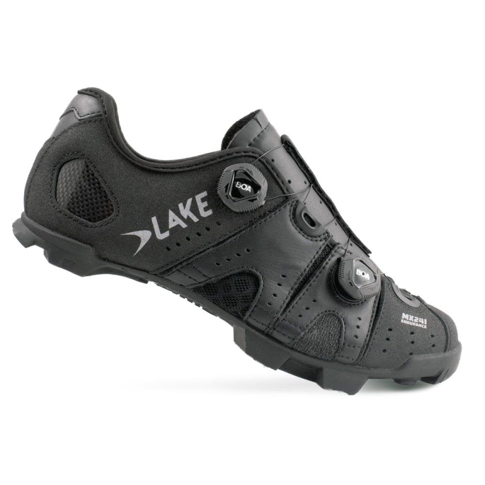 Lake Mountainbikeschuhe, MX241X, SCHWARZ SILBER, 43